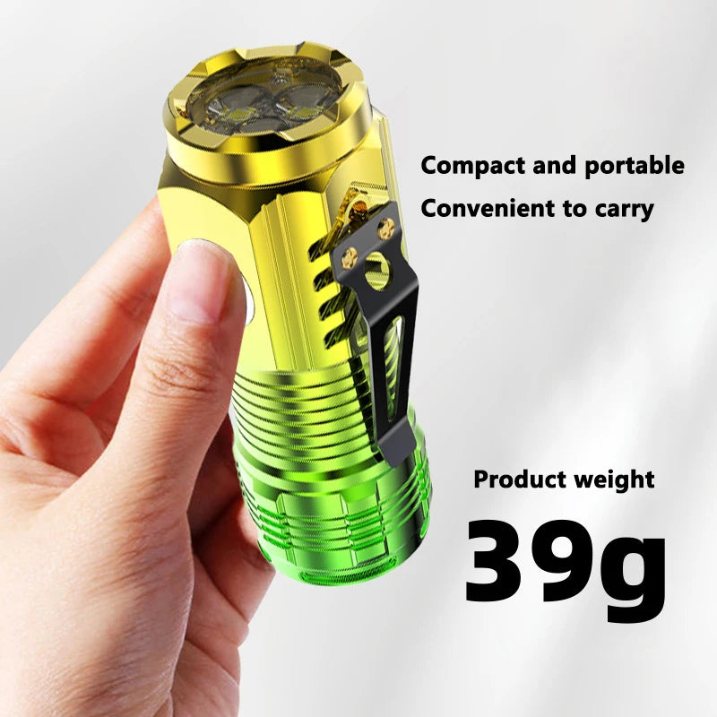Mini Linterna LED Recargable Súper Brillante