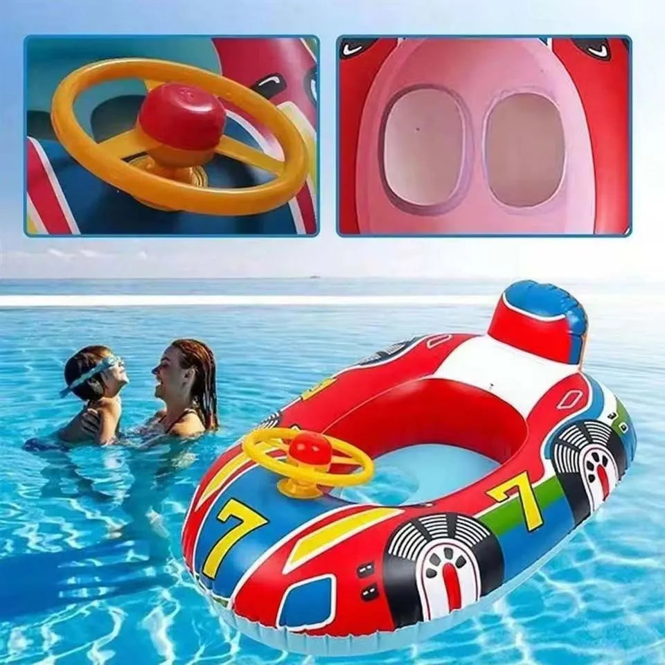 Flotador Inflable para Piscina con Asas de Seguridad - Bebé