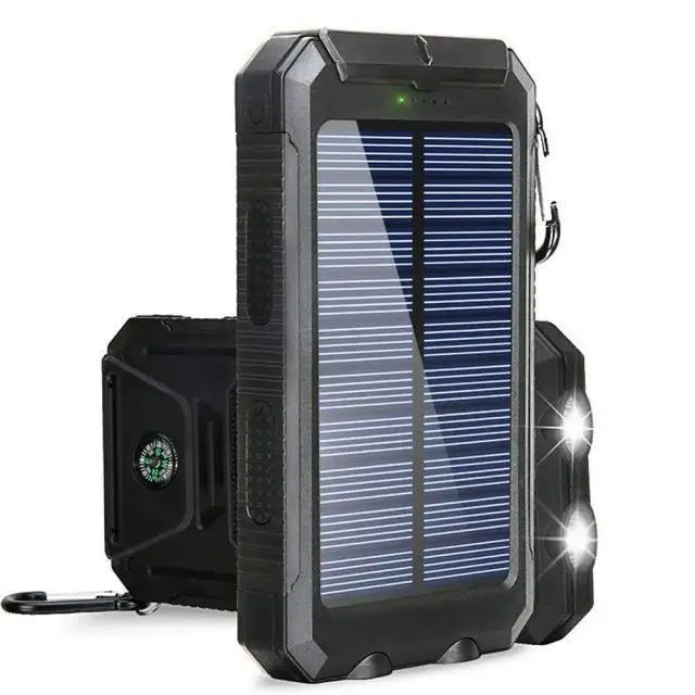 Banco de Energía Solar 20.000 mAh Batería Externa Portátil