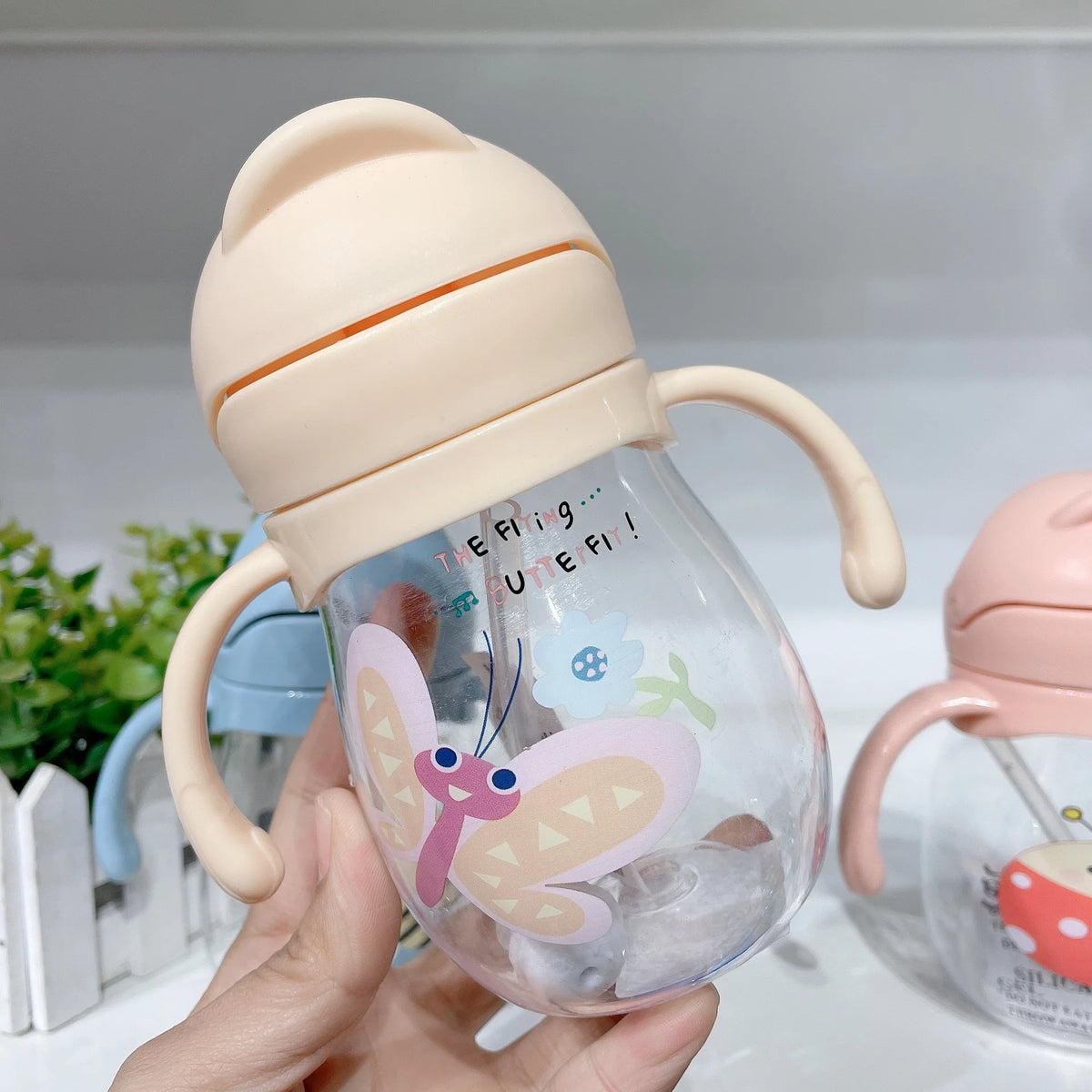 Vaso Antiderrame con Pajita para Niños