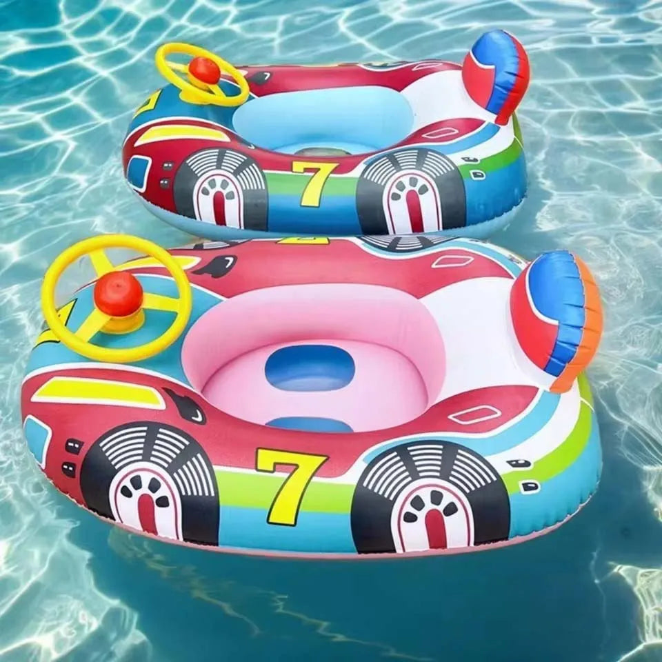 Flotador Inflable para Piscina con Asas de Seguridad - Bebé