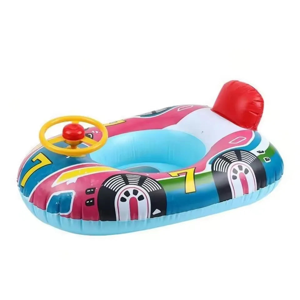 Flotador Inflable para Piscina con Asas de Seguridad - Bebé