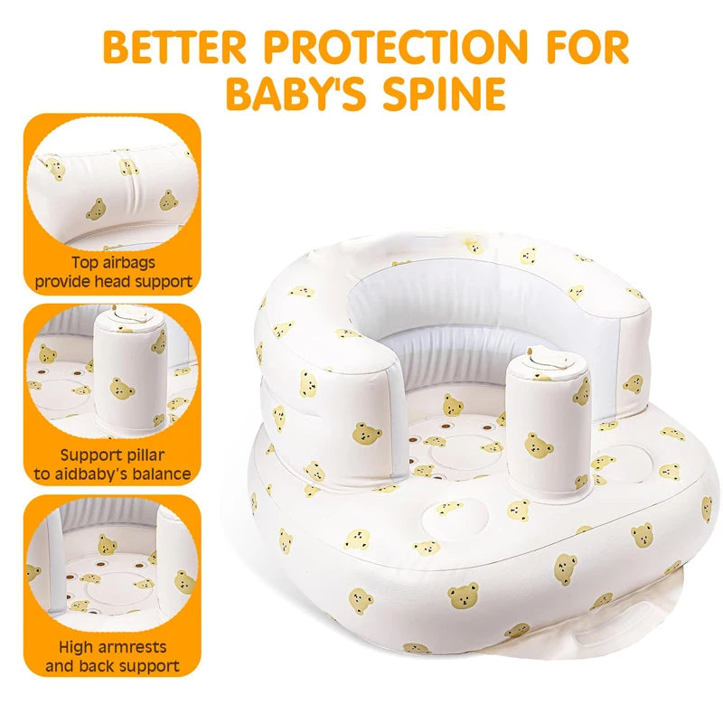 Silla de Alimentación Portátil para Bebé