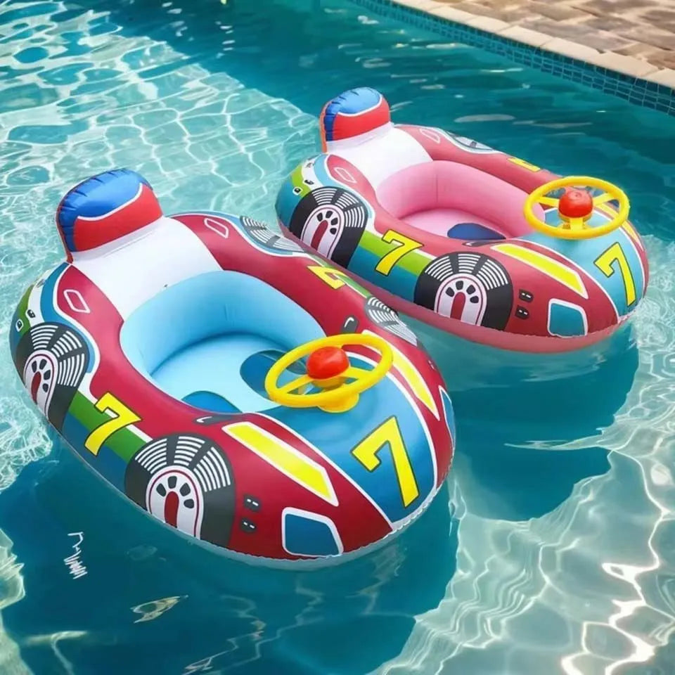 Flotador Inflable para Piscina con Asas de Seguridad - Bebé