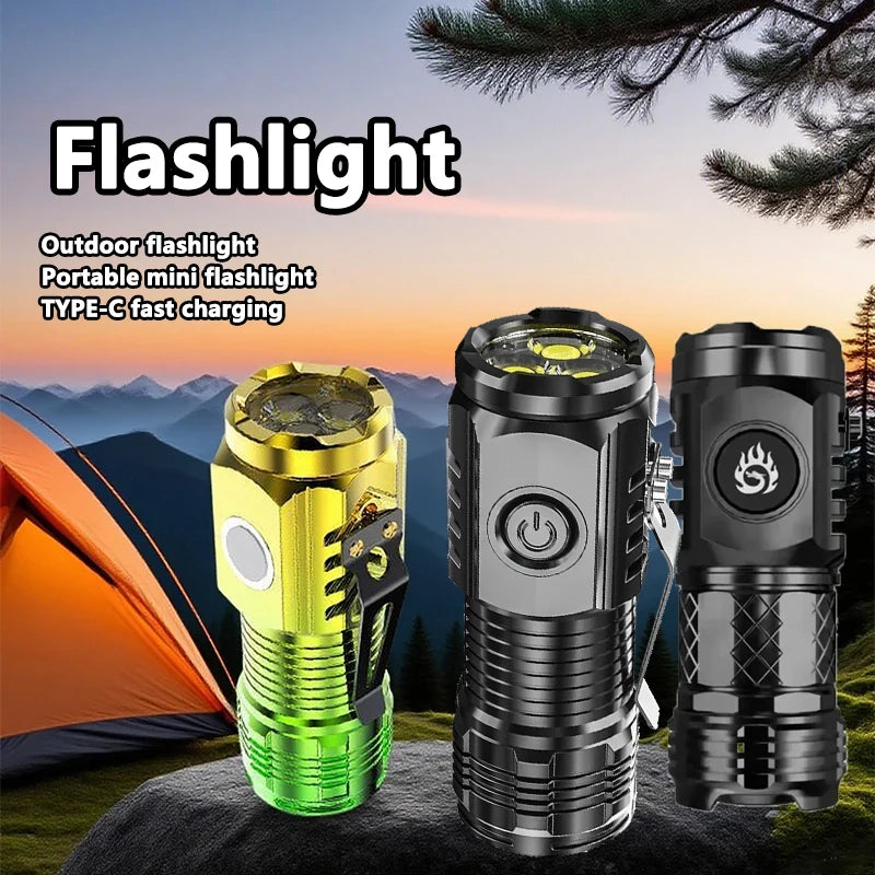Mini Linterna LED Recargable Súper Brillante