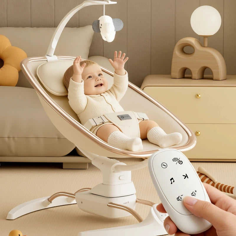Columpio Eléctrico Automático para Bebé con Control Remoto