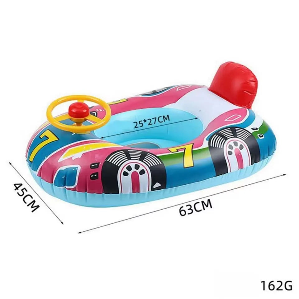 Flotador Inflable para Piscina con Asas de Seguridad - Bebé