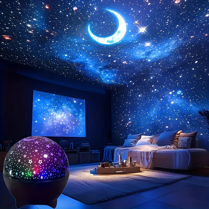Proyector de Estrellas y Luna para Dormitorio Infantil