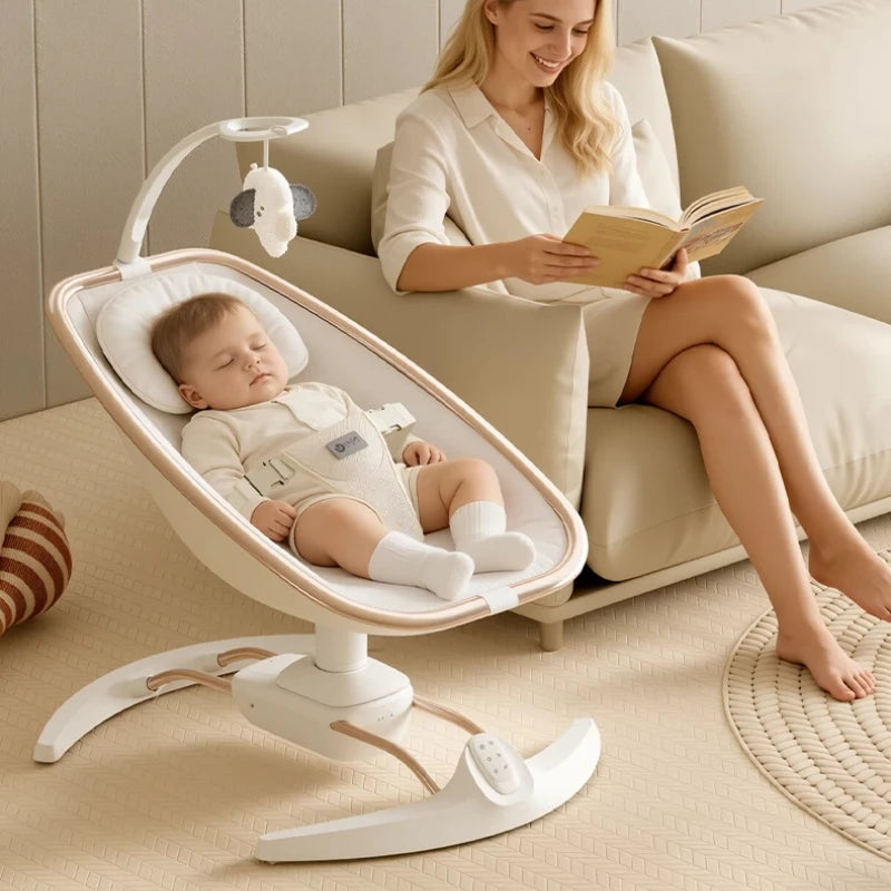Columpio Eléctrico Automático para Bebé con Control Remoto