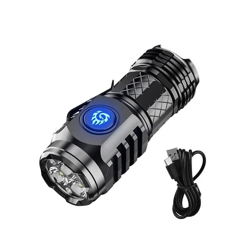 Mini Linterna LED Recargable Súper Brillante