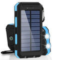 Banco de Energía Solar 20.000 mAh Batería Externa Portátil