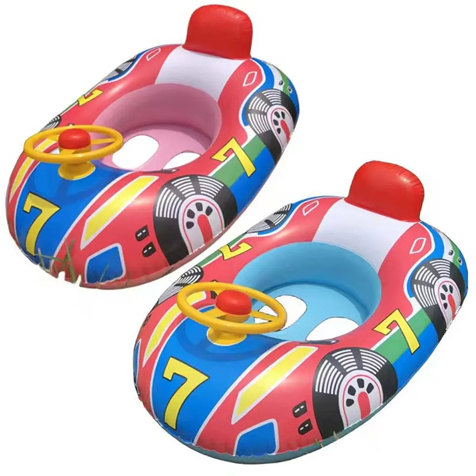 Flotador Inflable para Piscina con Asas de Seguridad - Bebé